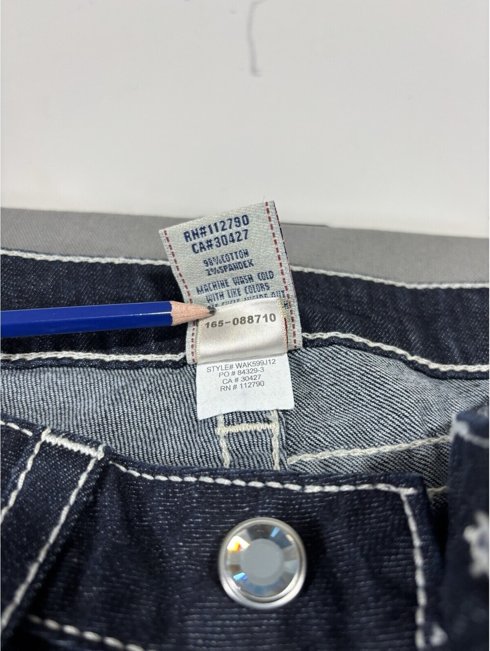 True Religion Skinny Jeans Sz 27 - Picture 7 of 15